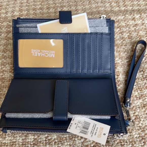 Michael Kors Jet Set Travel Lg Double Zip Wristlet - Picture 11 of 16